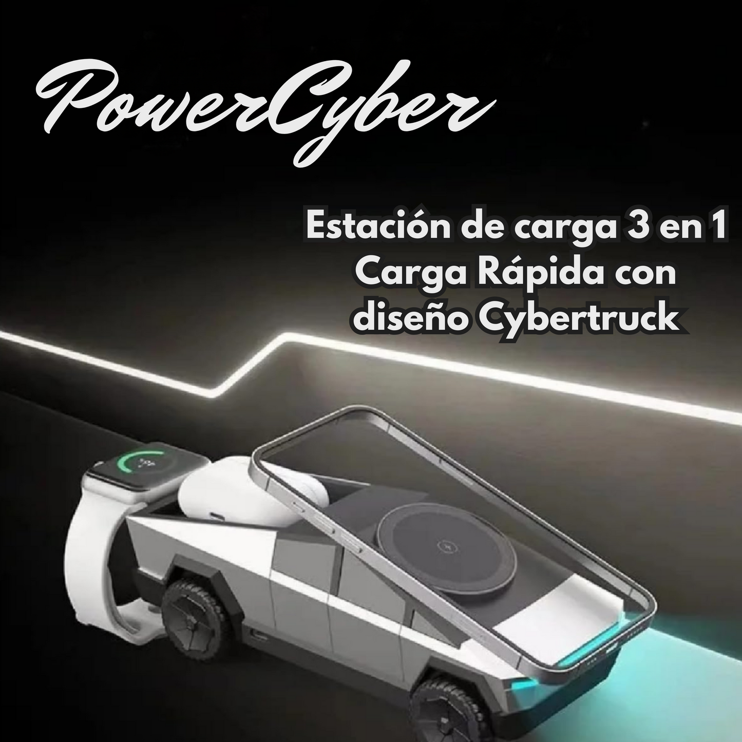 Cargador Inhalambrico 3 en 1